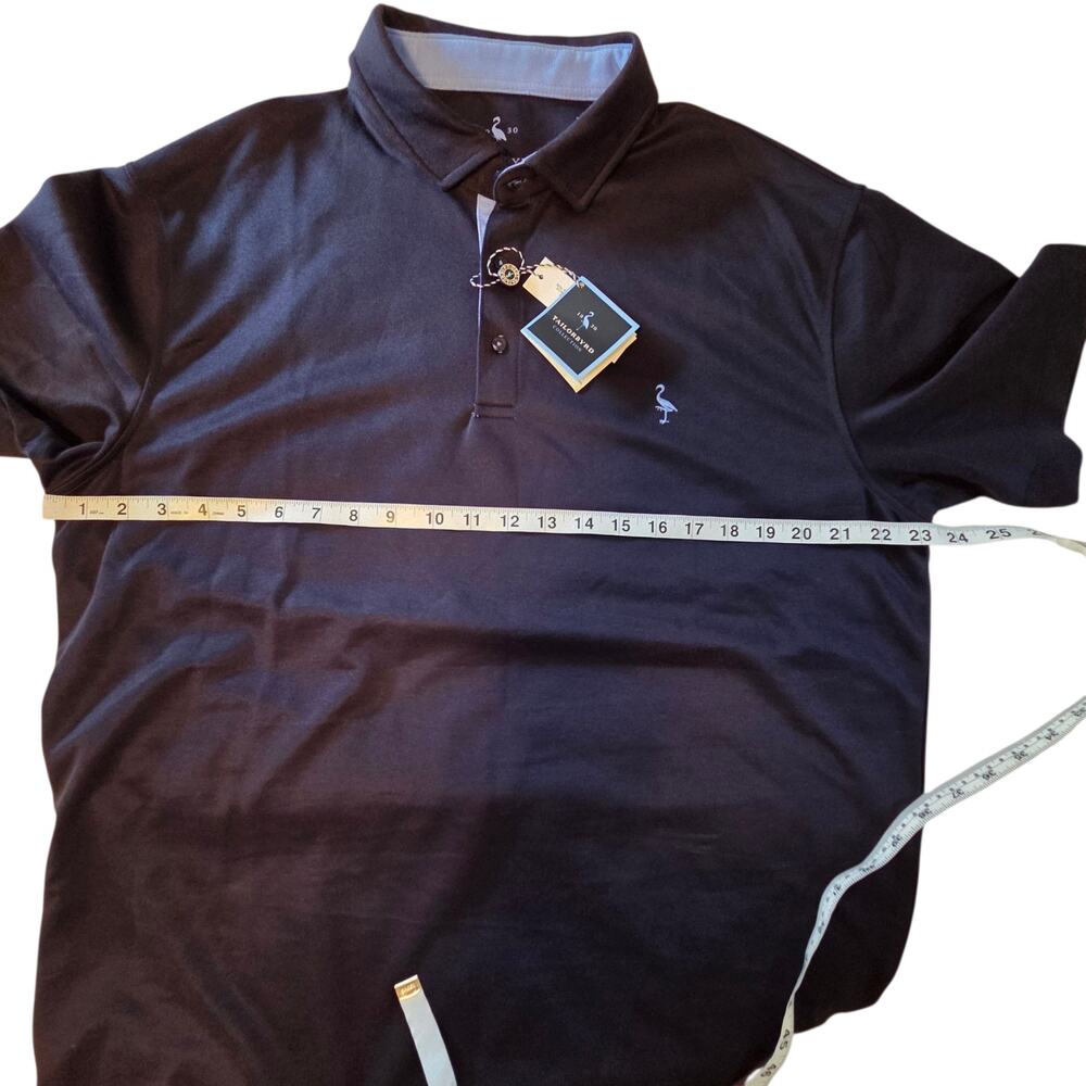 Tailorbyrd Modal Polo NWT Navy Blue Soft Classic size XXL - Picture 6 of 11